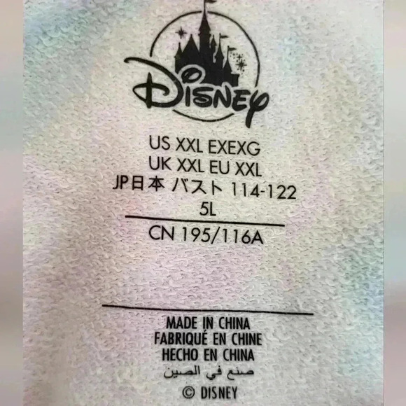 Disney Tomorrowland Mickey Tie Dye Epcot Pullover Sweatshirt Sz 2xl Walt Disney - Picture 9 of 10